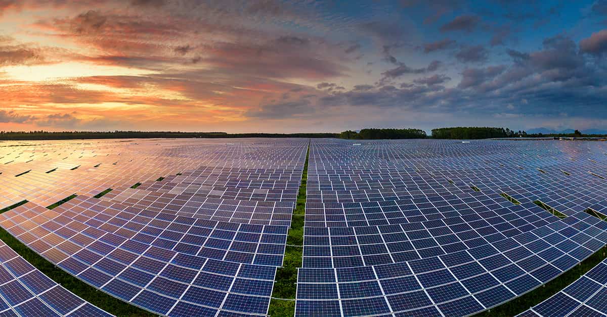 Commercial solar power plants